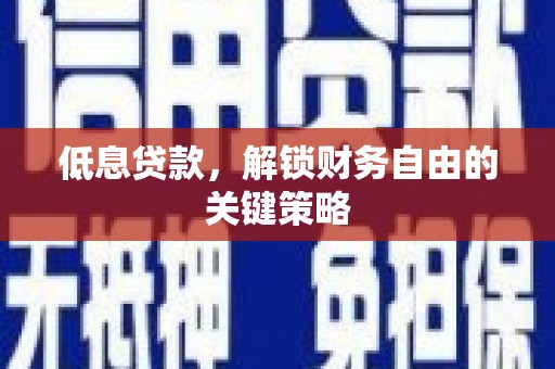 梅里斯低息贷款，解锁财务自由的关键策略