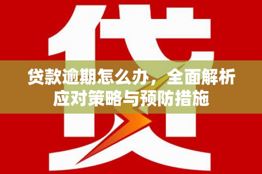 梅里斯贷款逾期怎么办，全面解析应对策略与预防措施