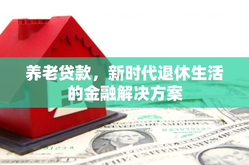 梅里斯养老贷款，新时代退休生活的金融解决方案